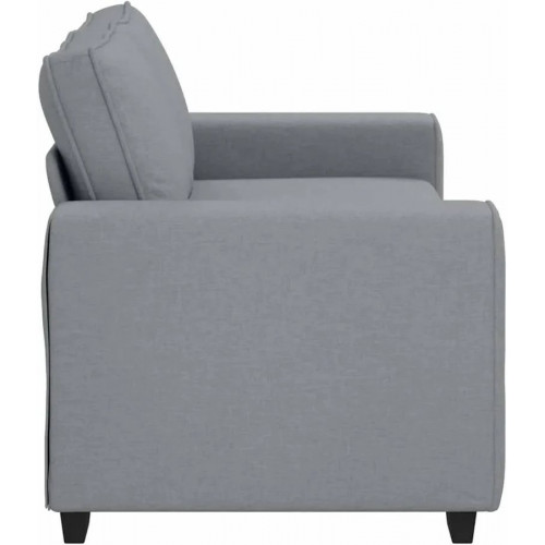vidaXL Sofá de 2 plazas de tela Gris 140 cm