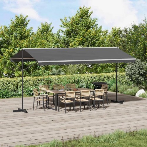 vidaXL Toldo independiente 3 m Poliéster Gris