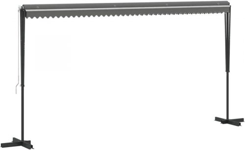 vidaXL Toldo independiente 3 m Poliéster Gris