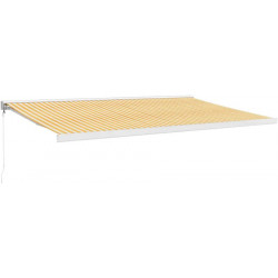 vidaXL Toldo retráctil aluminio y tela