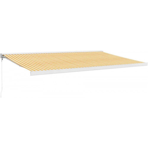 vidaXL Toldo retráctil aluminio y tela