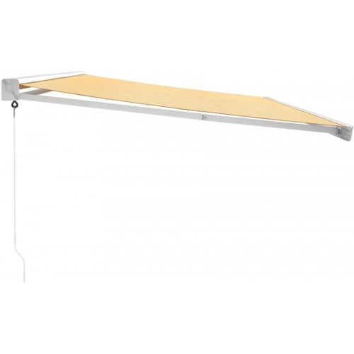 vidaXL Toldo retráctil aluminio y tela