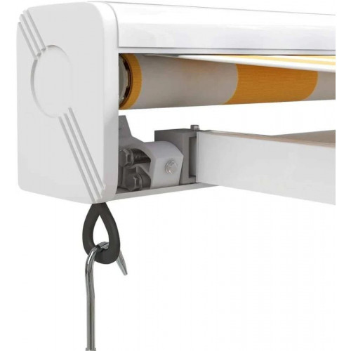 vidaXL Toldo retráctil aluminio y tela