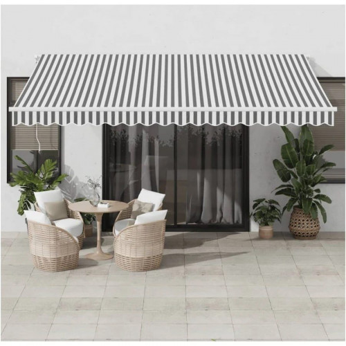 vidaXL Toldo Retráctil automático con luces LED