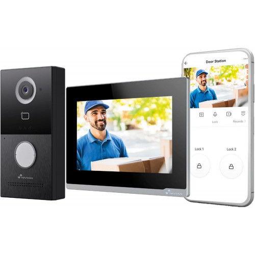 Videoportero Nivian NVS-VIDEOINTERCOM-2W Full HD WiFi 7” Táctil Audio Bidireccional IP65