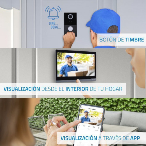 Videoportero Nivian NVS-VIDEOINTERCOM-2W Full HD WiFi 7” Táctil Audio Bidireccional IP65