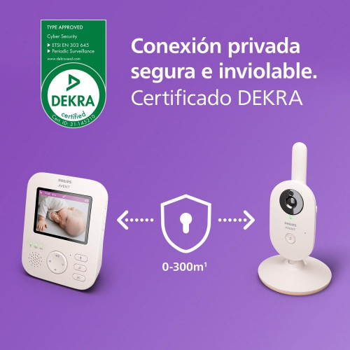 Vigilabebés con Video Philips Avent alta resolución de 2,8