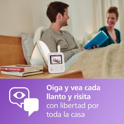 Vigilabebés con Video Philips Avent alta resolución de 2,8