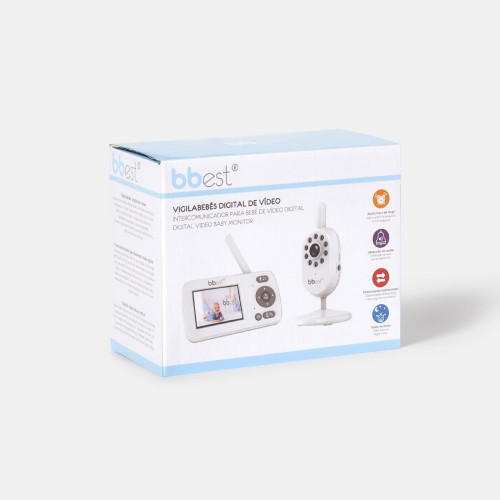Vigilabebés Digital de vídeo bbest Intercomunicador Bbmonitor 2,4'' blanco Blanco