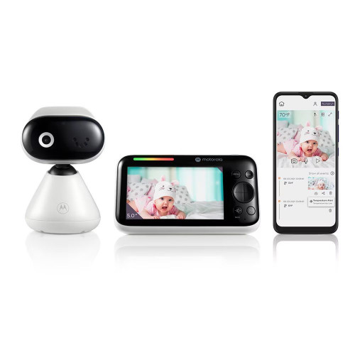Vigilabebés HD Wi-Fi con Pantalla 5,0'' Motorola Nursery PIP1500 Blanco