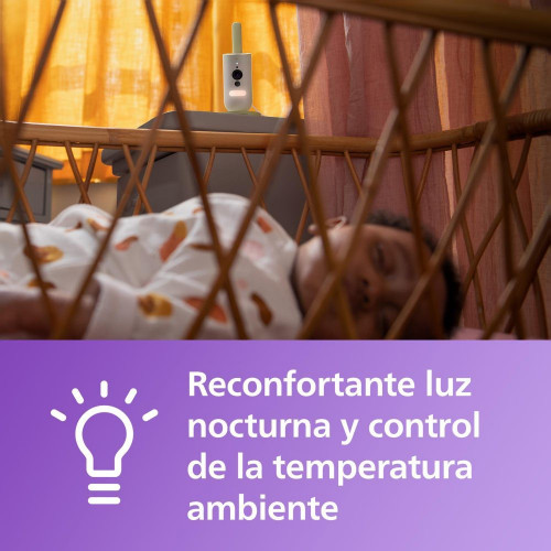 Vigilabebés Philips Avent cámara conectada con app Baby monitor Nácar