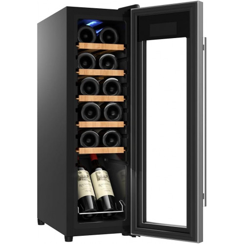 Vinoteca Cecotec 12 Botellas Bolero GrandSommelier 1230 CoolWood Compressor