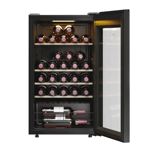 Vinoteca Haier para 34 Botellas, 1 Zona, Wifi - HWS34GGH1 Negro