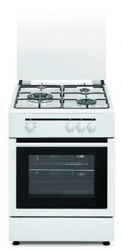 Vitrokitchen CB5530BB - Cocina de Gas Butano 3 Fuegos 85 x 50cm Blanco