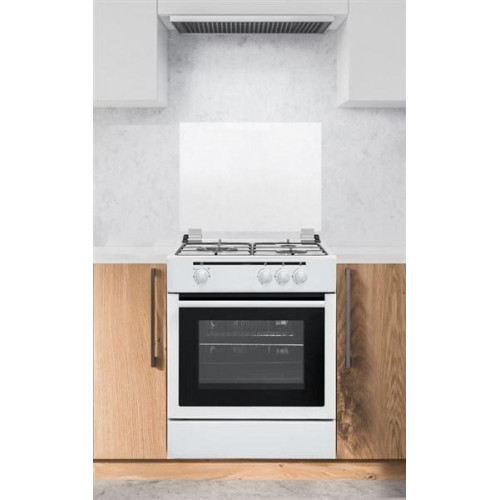 Vitrokitchen CB5530BB - Cocina de Gas Butano 3 Fuegos 85 x 50cm Blanco