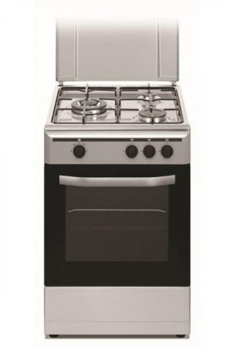Vitrokitchen CB5530IB - Cocina Gas Butano 3 Fuegos 85 x 50cm Inox