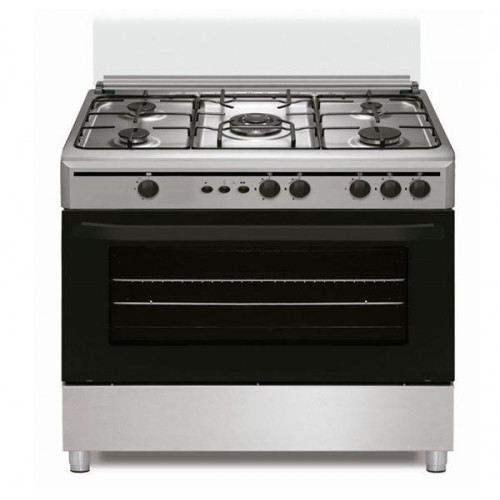 Vitrokitchen CB9060IB - Cocina Gas Butano 5 Fuegos 90x60 cm Inox