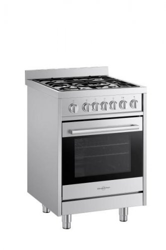 Vitrokitchen ST6060IN - Cocina gas natural y horno eléctrico Acero Inox