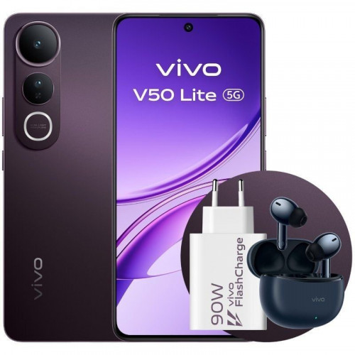 Vivo V50 Lite 5G Negro Fantasma - 256GB - 8GB - AMOLED 6500mAh
