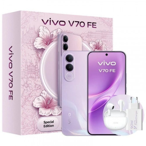 Vivo V70 FE Púrpura 5G - 256GB - 8GB - AMOLED 7000mAh Incluye Cargador + Auriculares