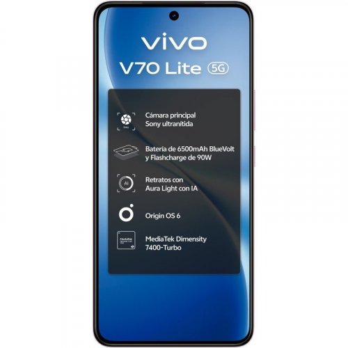 Vivo V70 Lite Azul 5G - 256GB - 6GB - AMOLED 6500mAh