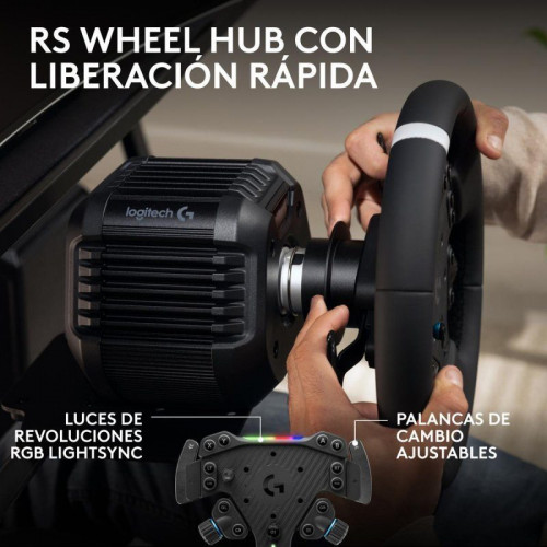 Volante de simulación Logitech G RS50 System Direct Drive 8 N·m 3 piezas Xbox/PC
