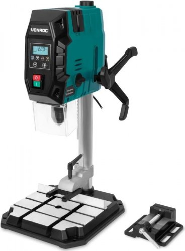 VONROC Taladro de columna 900W Con panel de control digital y pantalla LCD