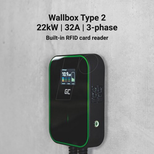 Wallbox, 22 KW, 6 m, RFID