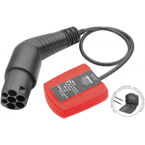 Wallbox tester incl. Bolsa para estaciones de carga tipo 2