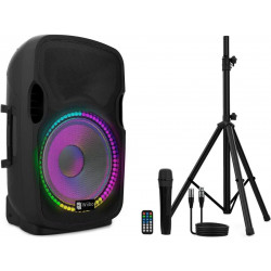 Wiibo Festa 12BT Altavoz Activo Bluetooth 200W + Soporte + Cable