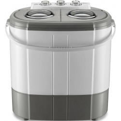 Wiltec Lavadora de camping portátil de doble tina 230 W 3 kg lavado y 2 kg centrifugado con temporizador mini Lavadora compacta para camping