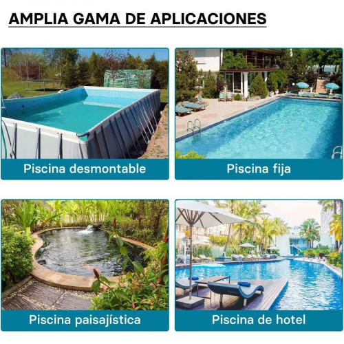 Wiltec Sistema de filtro de arena 750W tanque de filtrado 71l y bomba autocebante 20000L/h piscina