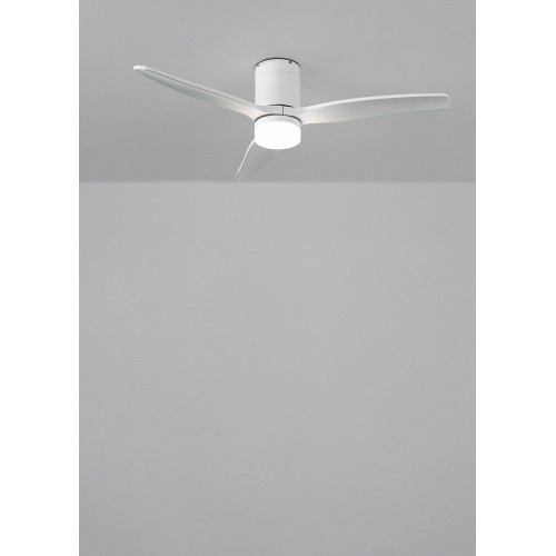 WIND CALM M - Ventilador de techo 40W silencioso con aspas de ABS técnico Ø132cm - Con luz - sin WIFI