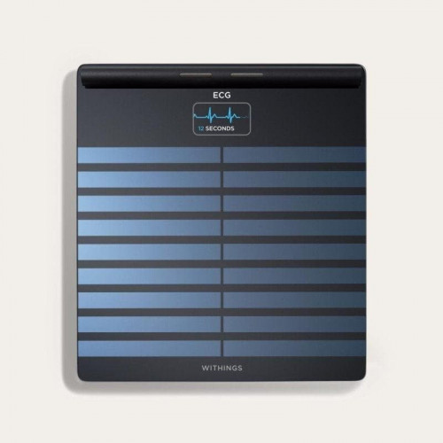 Withings Body Scan Báscula de Baño WiFi con Función de Electrocardiograma Negra