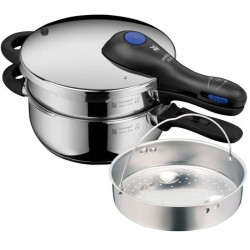WMF Perfect Plus pressure cooker set 22 cm 3 / 4.5 L + steamer insert