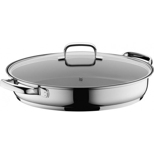 WMF Sartén con tapa de cristal para pescado 38 x 26 cm
