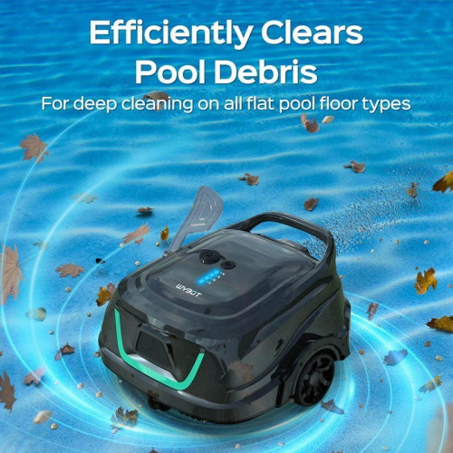 Wybot A1 Limpiafondos Inalámbrico Piscina Filtros Dobles Autonomía de 120min Negro