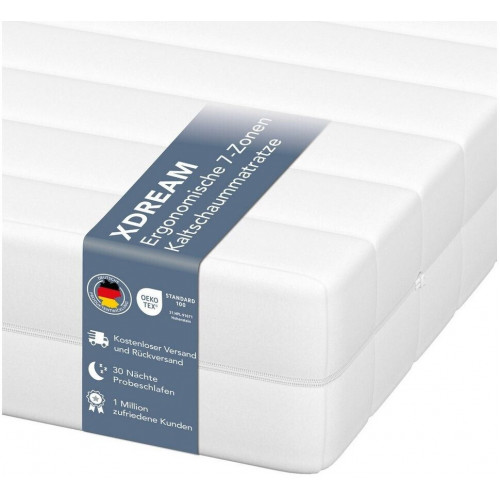 X-Dream Pure 7-zone cold foam mattress 160x200 cm