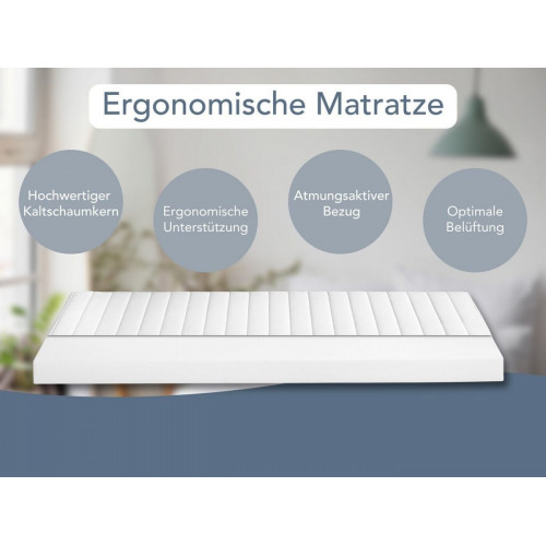 X-Dream Pure 7-zone cold foam mattress 160x200 cm