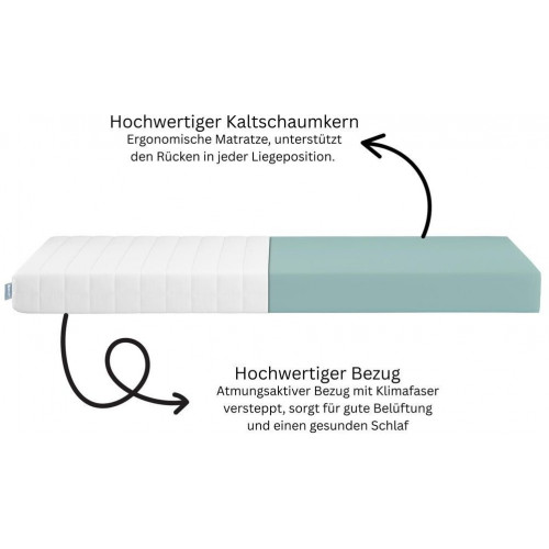 X-Dream Pure 7-zone cold foam mattress 180x200cm