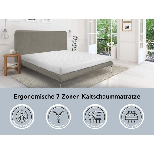 X-Dream Pure 7-zone cold foam mattress 180x200cm