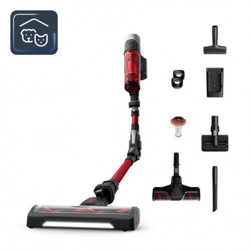 X-Force Flex 9.60 Animal care de Rowenta, Aspiradora escoba sin cable,100&nbsp;AW, Kit Completo de Cepillos y Accesorios, Tecnología Flex, Hasta 45 Minutos de Autonomía