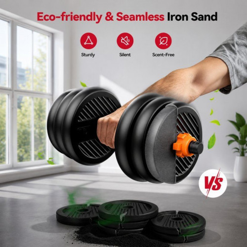 Xiaomi FED Kit de 30Kg Mancuernas + Barra + Pesas