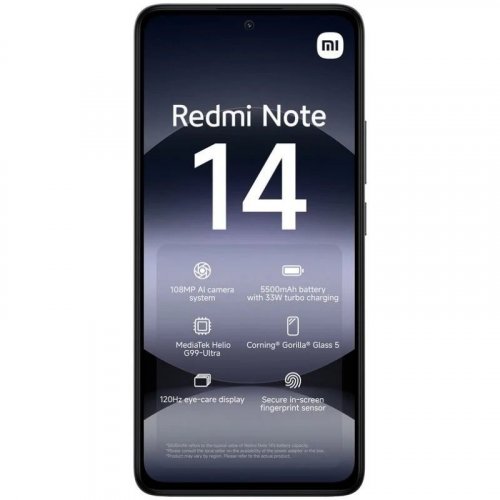 Xiaomi Redmi Note 14 4G Negro - 128GB - 6GB