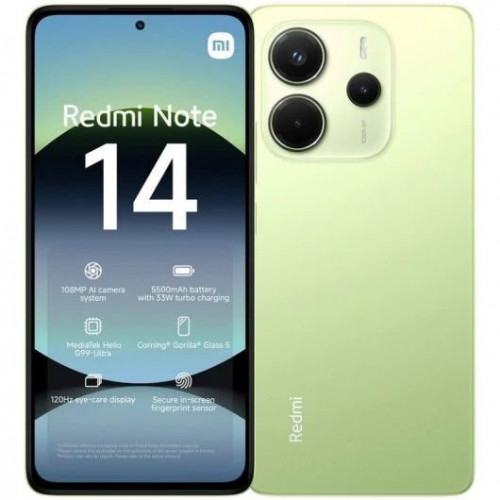 Xiaomi Redmi Note 14 4G Verde Lima - 128GB - 6GB