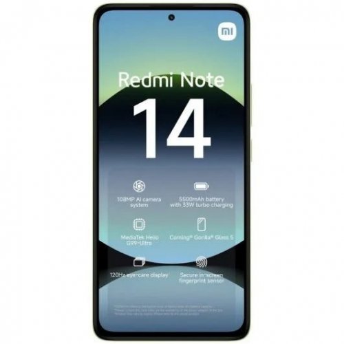 Xiaomi Redmi Note 14 4G Verde Lima - 256GB - 8GB