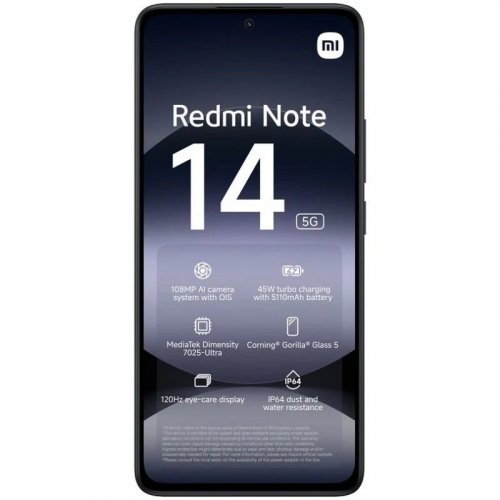 Xiaomi Redmi Note 14 5G Negro - 256GB - 8GB