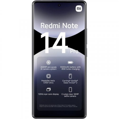 Xiaomi Redmi Note 14 Pro 4G Negro - 512GB - 12GB