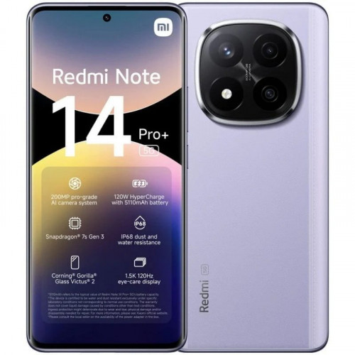 Xiaomi Redmi Note 14 Pro Plus 5G Violeta Lavanda - 256GB - 12GB