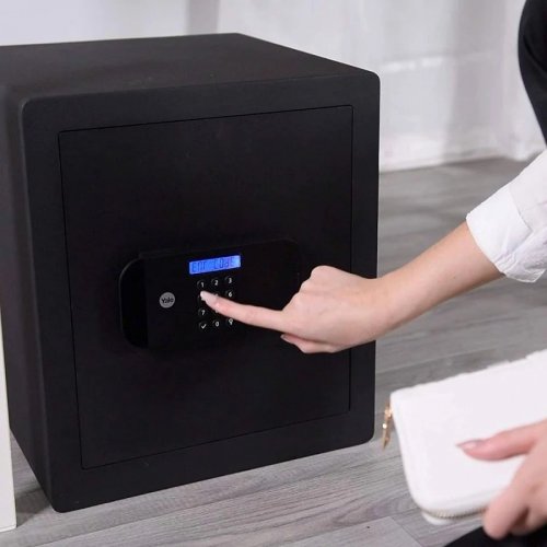 Yale YE YSFB400EB1 - Caja fuerte, código PIN, huella digital, 38.5L